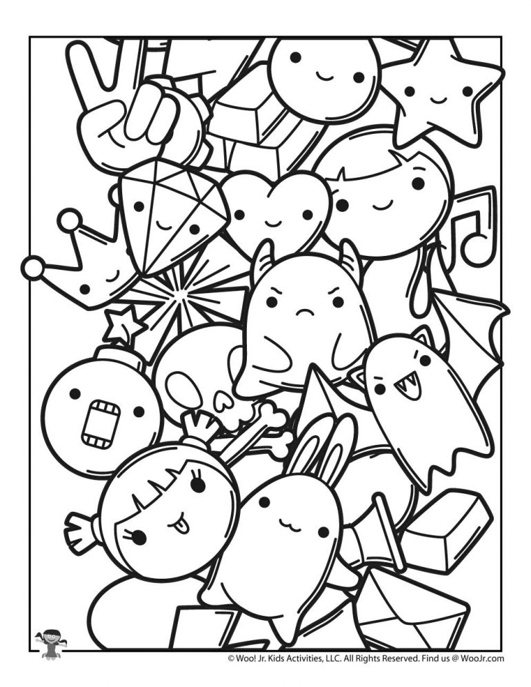 Kawaii Printable Coloring Pages Woo Jr Kids Activities Children 39 s