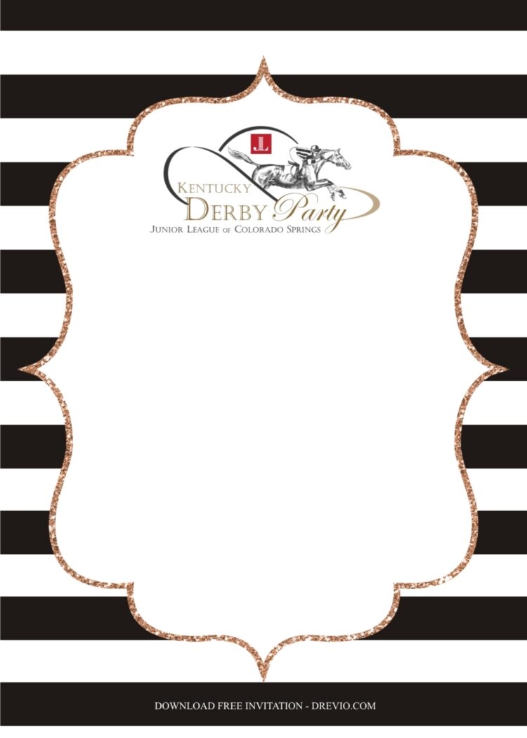 Kentucky derby invitation template1