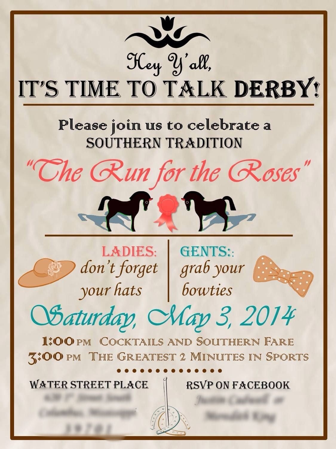 Kentucky Derby Invitations Templates Printable Word Searches