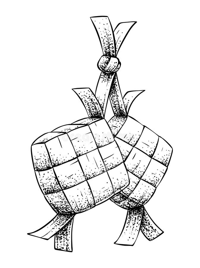 Ketupat Black Stock Illustrations 343 Ketupat Black Stock 
