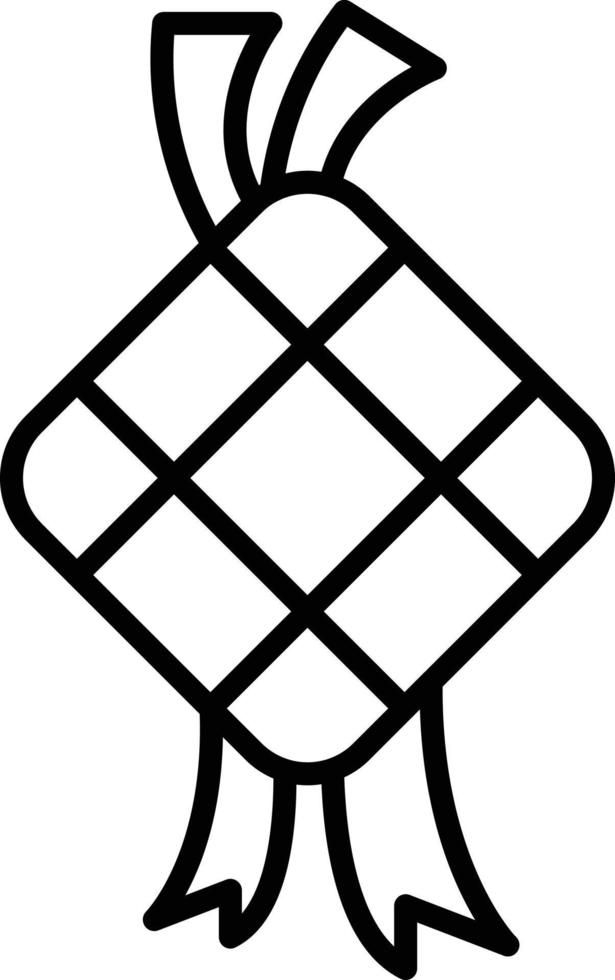 Ketupat Outline Icon