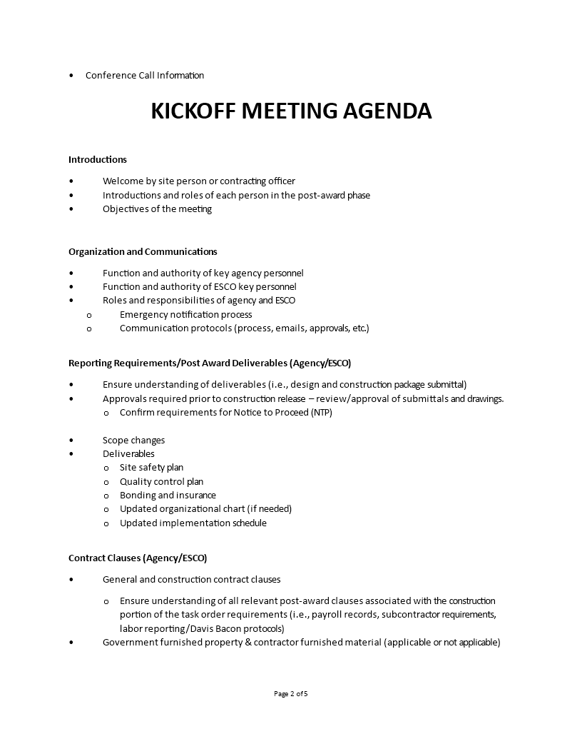 Kick Off Meeting Invitation Letter Infoupdate
