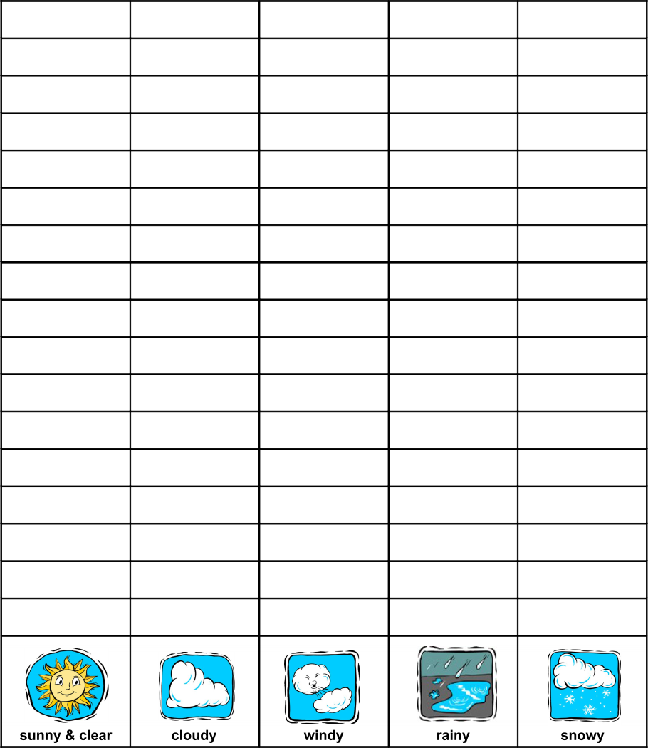 weather crafts for kindergarten printable
