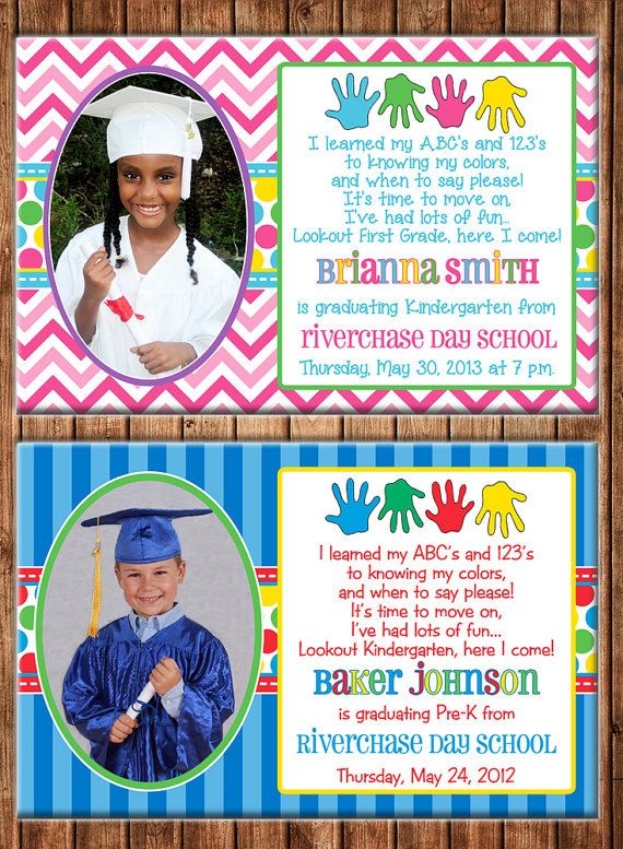 Kindergarten Graduation Invitation Templates Free Kindergarten