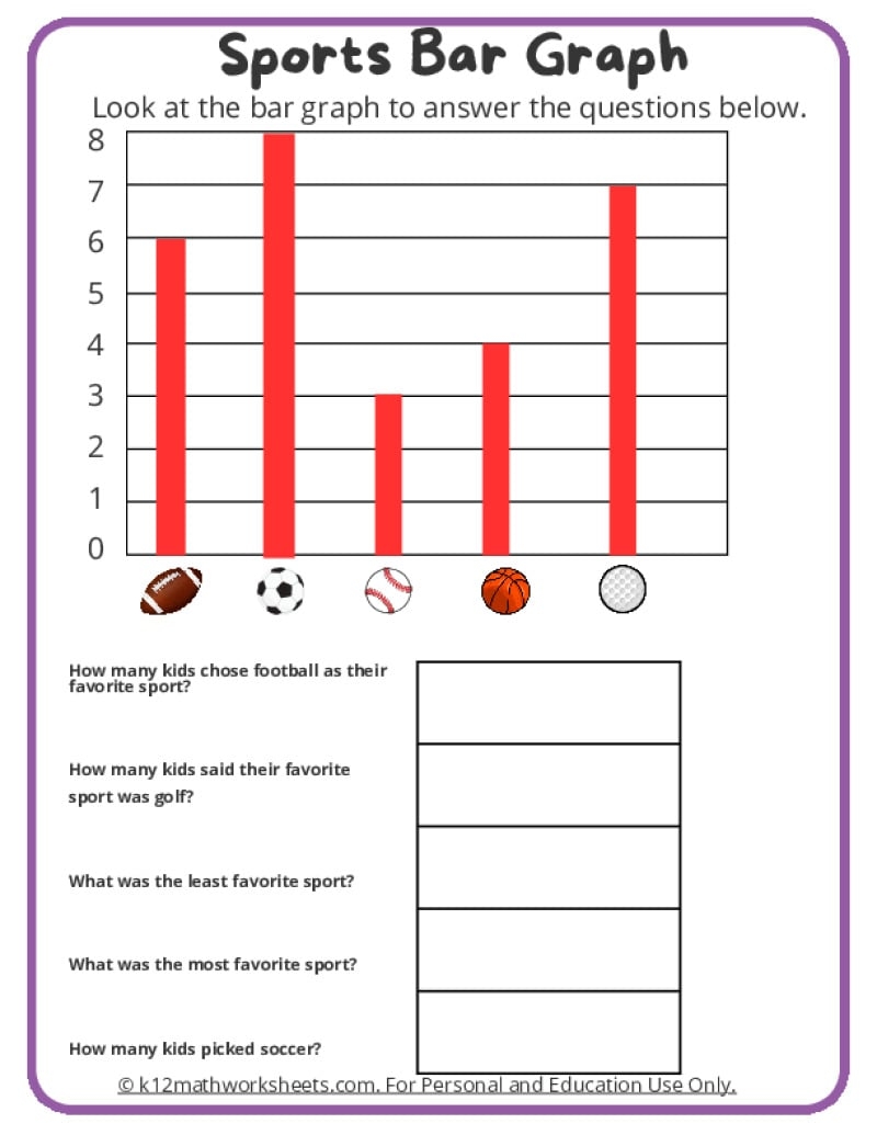 Kindergarten Graphing Worksheets