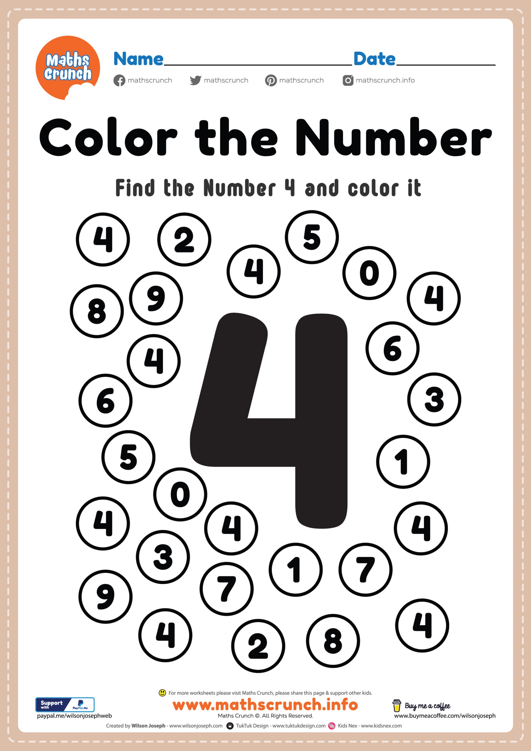kinder worksheet coloring printable