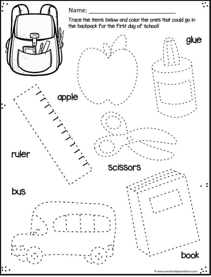 Kindergarten Printable Activities