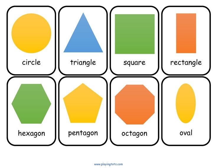 Kindergarten Printable Shapes Flash Cards Printable Flash Cards