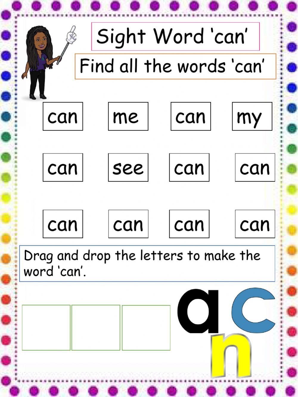 Kindergarten Sight Words Sight Words Kindergarten Kindergarten 