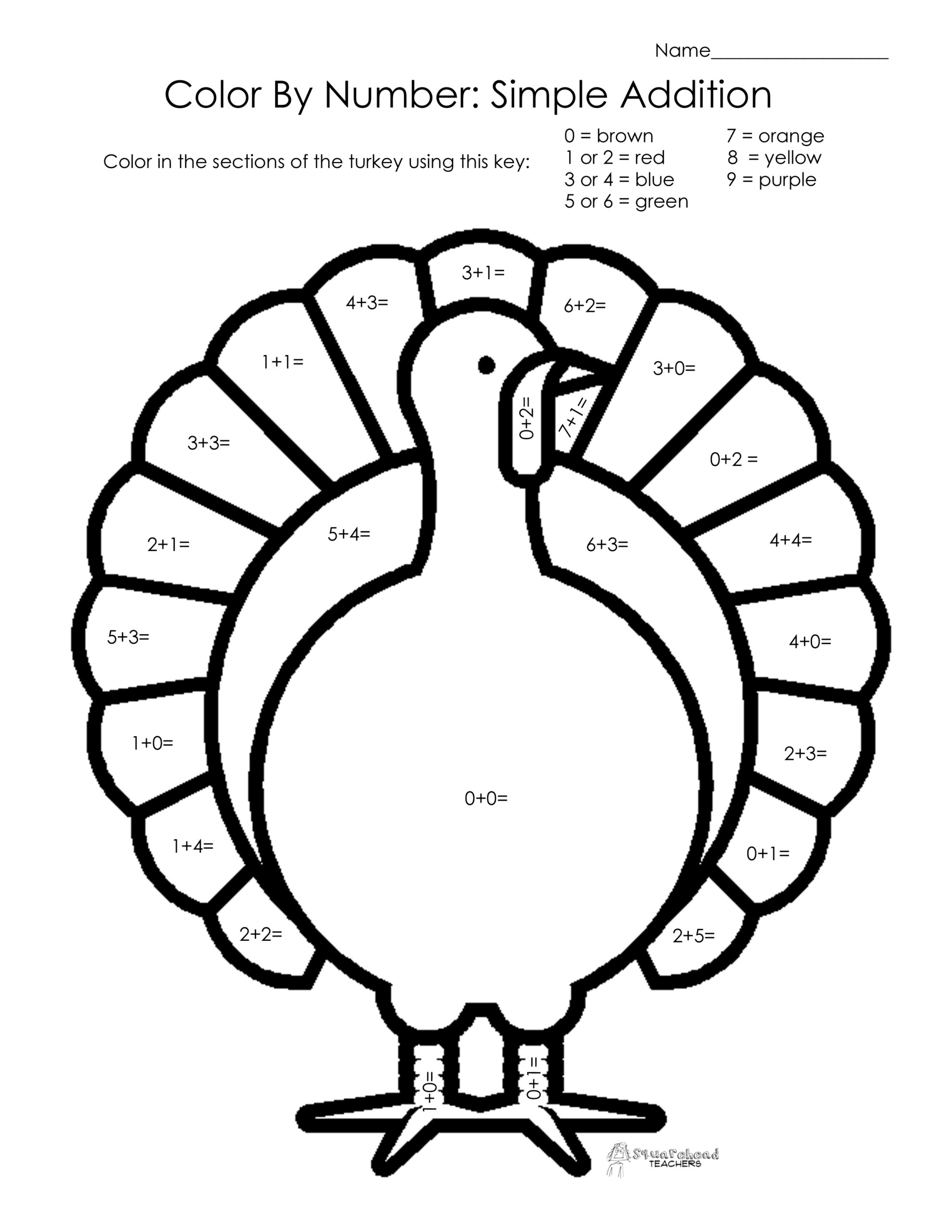 kindergarten thanksgiving worksheets