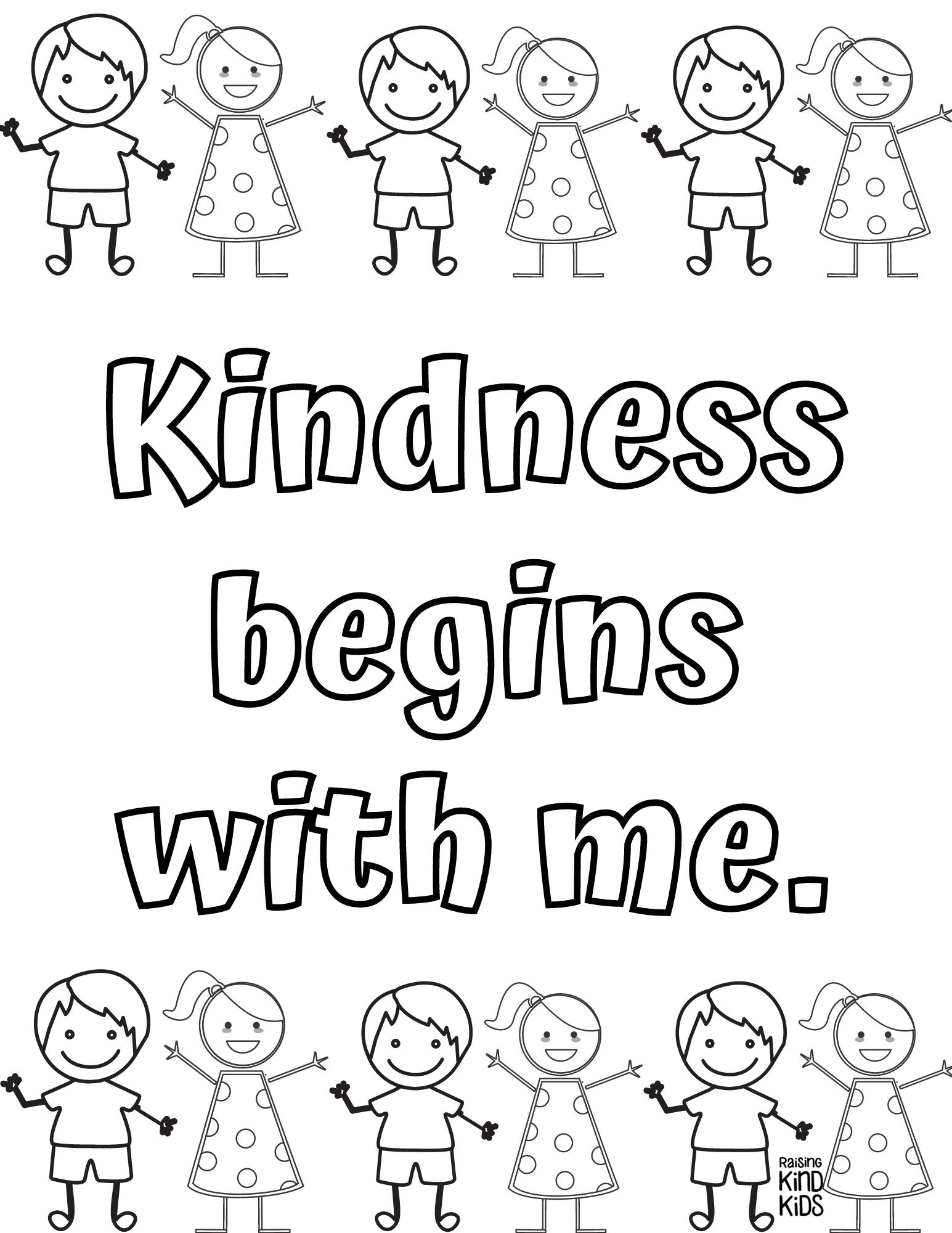 Kindness Coloring Pages Free Printable 2024 Ford Jill Romona