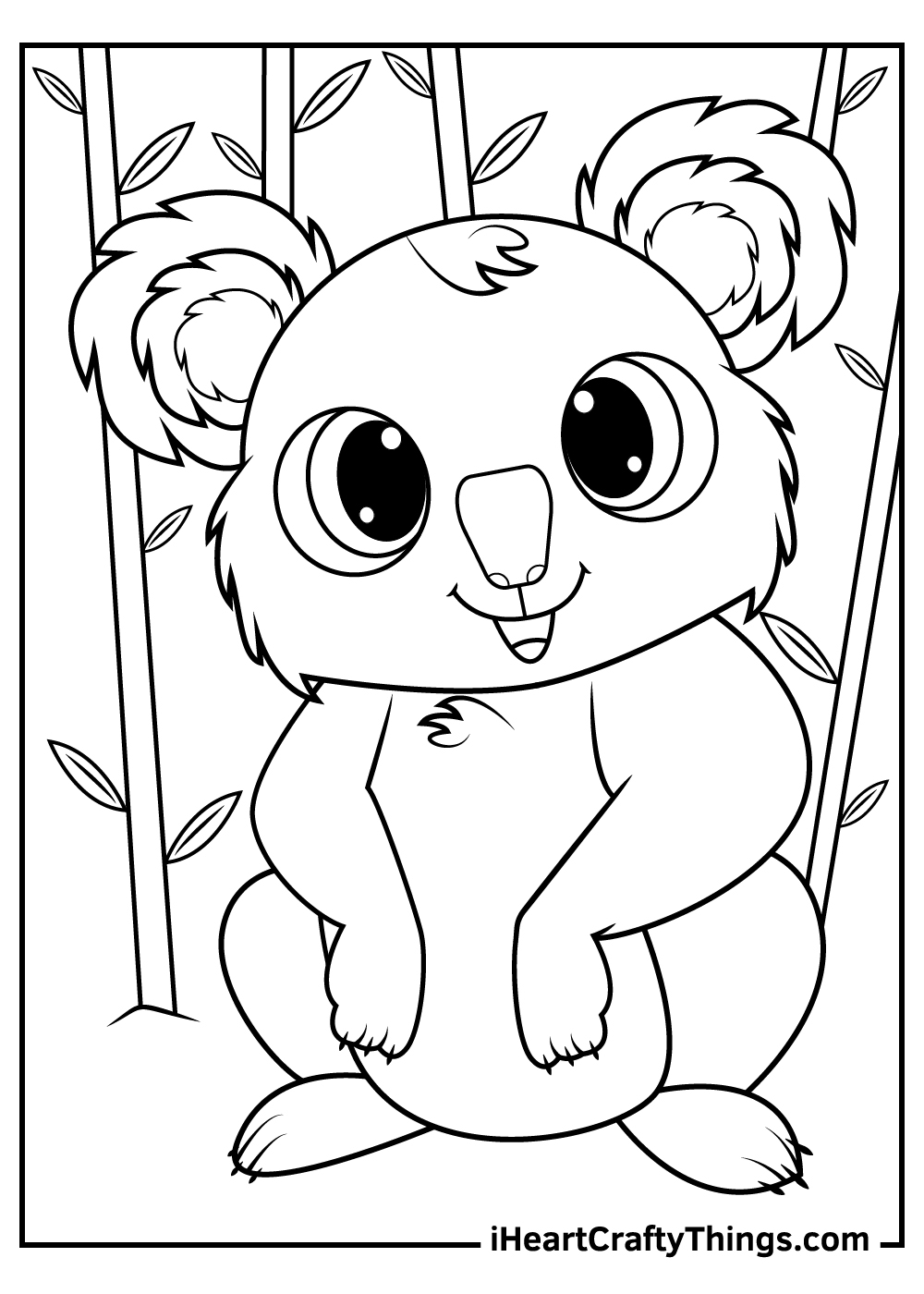 Koala Bear Coloring Pages Bear Coloring Pages Cartoon Coloring Pages