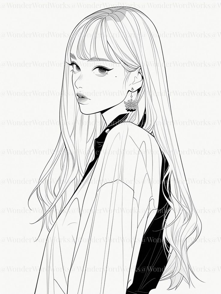 Kolorful K pop Colouring Pages Of Fashion forward Idols Digital 