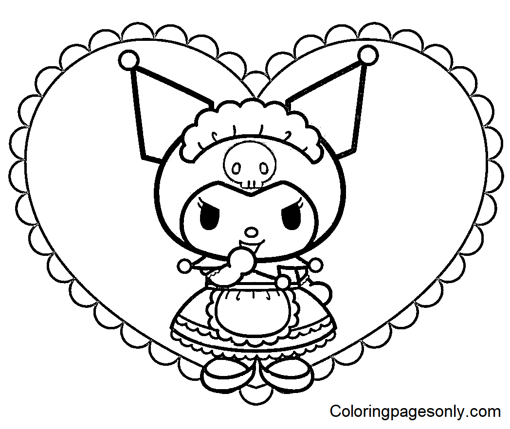 Kuromi Coloring Pages Free Printable Coloring Pages