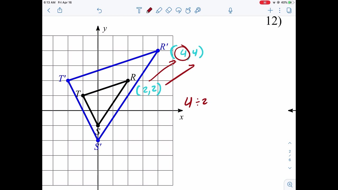Kuta Tutorial Dilations Worksheets Library