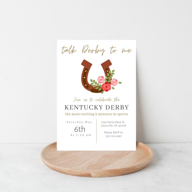 kentucky derby party invitation template