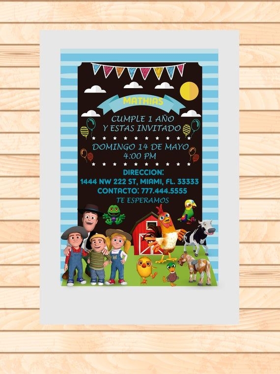 La Granja De Zenon Invitation Template Free