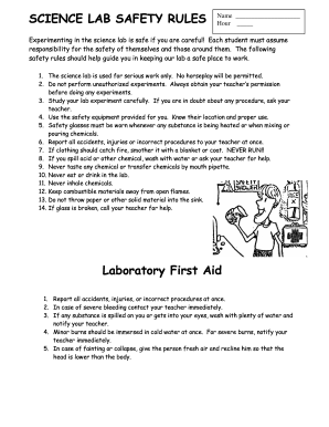 Lab Safety Worksheet Answer Key PDF AirSlate SignNow Worksheets Library
