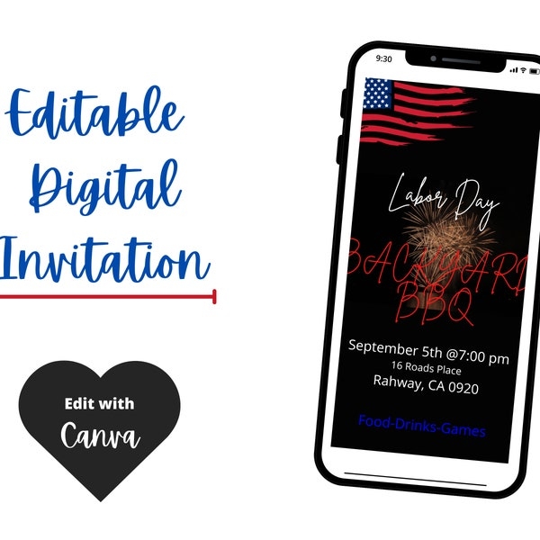 labor day invite template