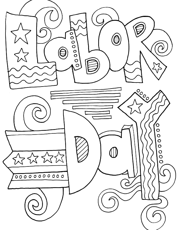 Labor Day Printable Coloring Page Free Printable Coloring Pages