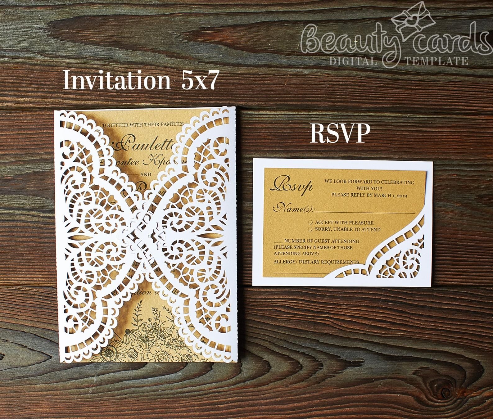 Lace Invitation Template