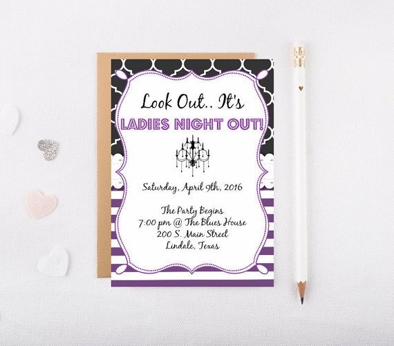 Ladies Night Out Invitations Invitation Design Blog