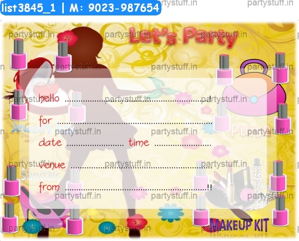Ladies Party Invitation Card Cards In Ladies Theme