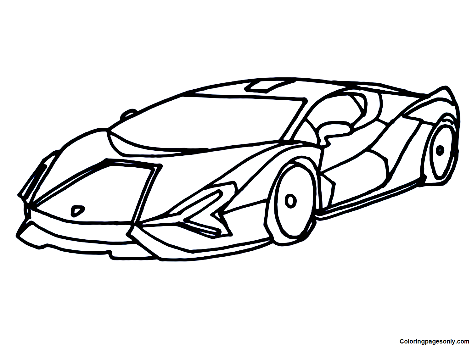 Coloring Pages Of A Lamborghini