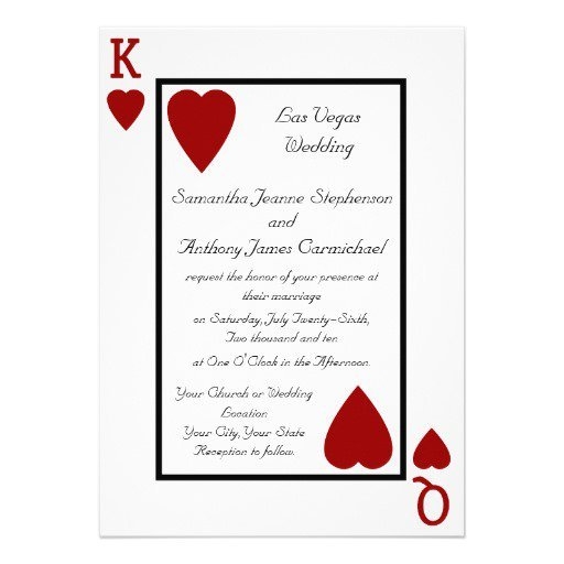 Las Vegas Wedding Invitations Templates Invitation Design Blog