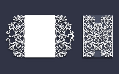 Laser Cut Invitation Template Vector Images over 4 200