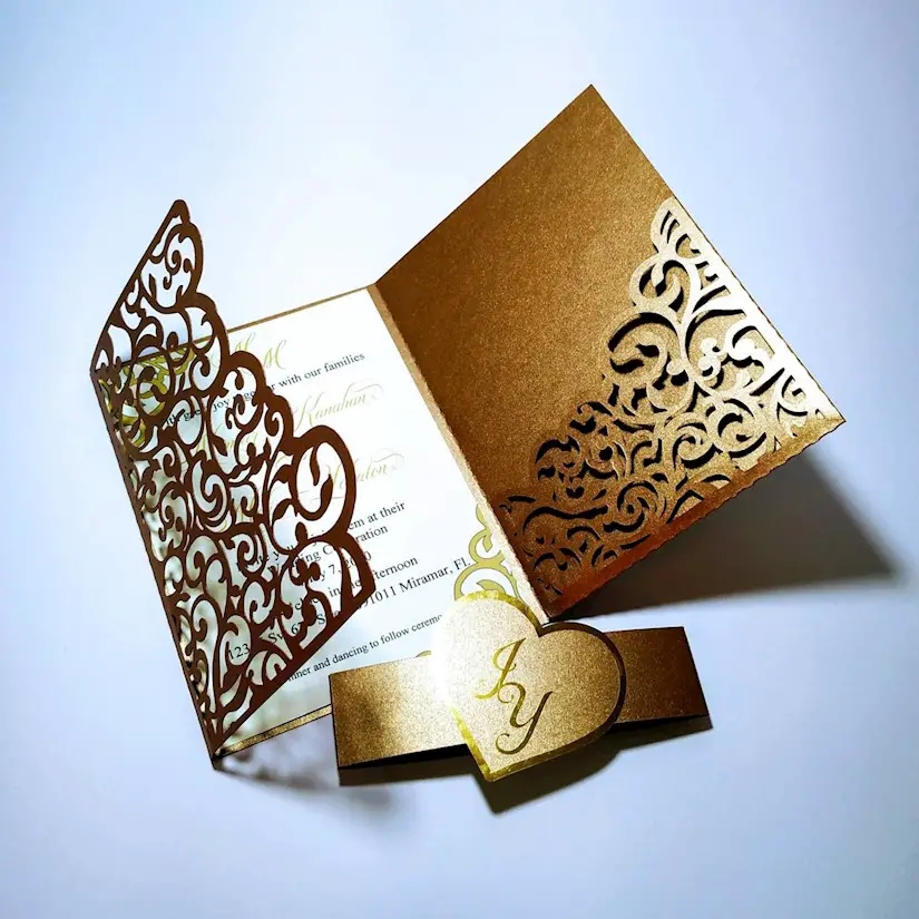Laser Cut Invite Template