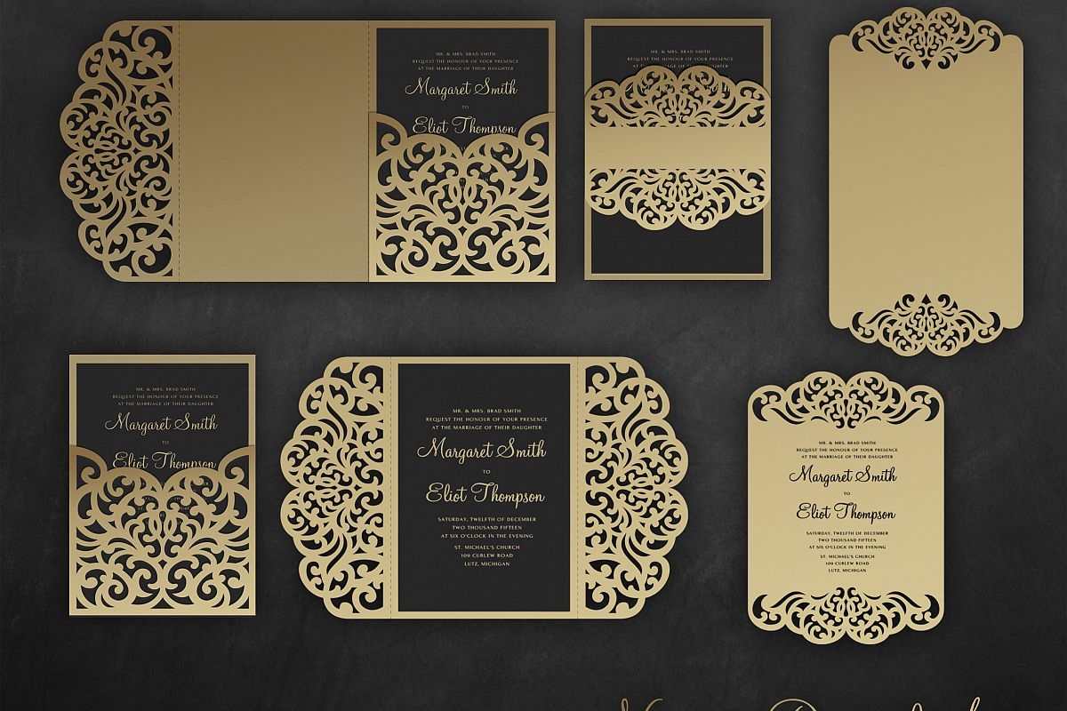 Laser Cut Invite Template