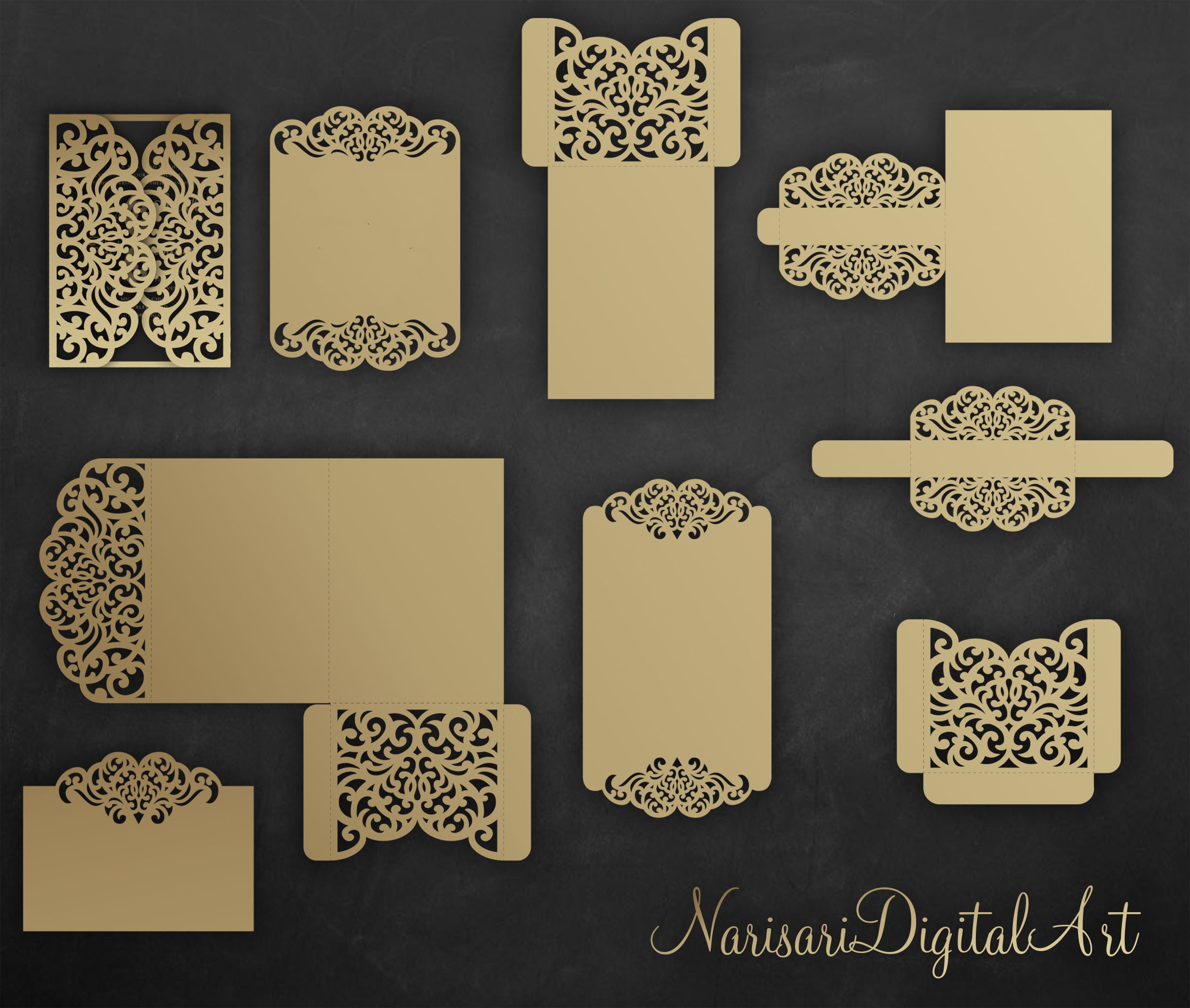 Laser Cut Invite Template