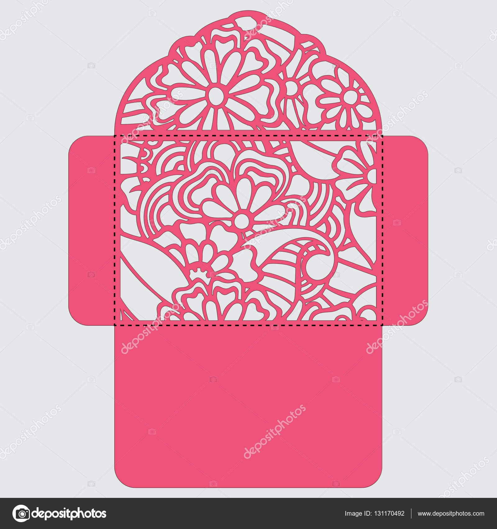 Lasercut Vector Wedding Invitation Template Wedding Invitation 