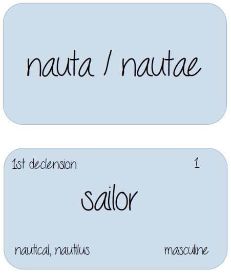 Latin Flash Cards Six More Summers Classical Conversations 