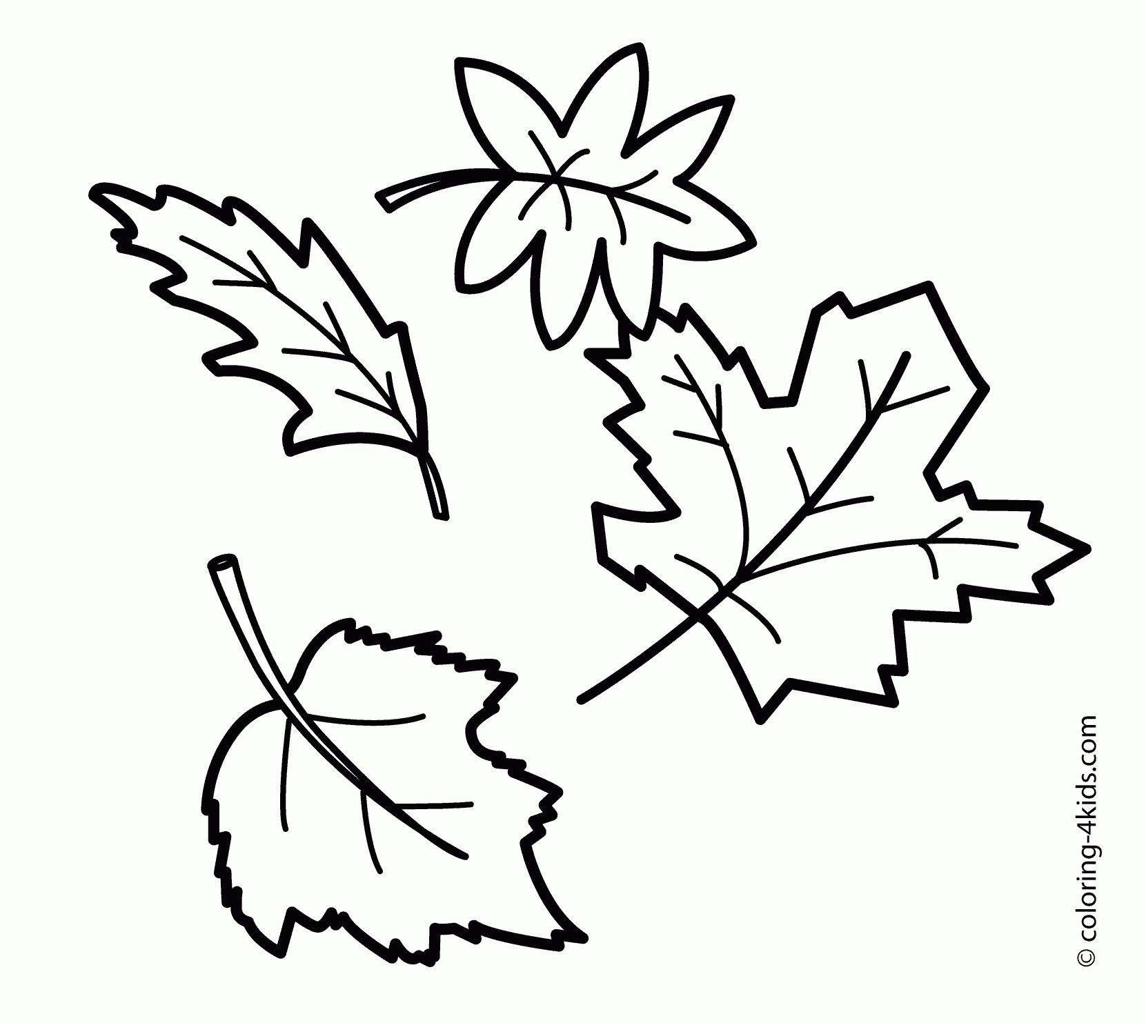Leaves Coloring Pages Printable Coloring Home
