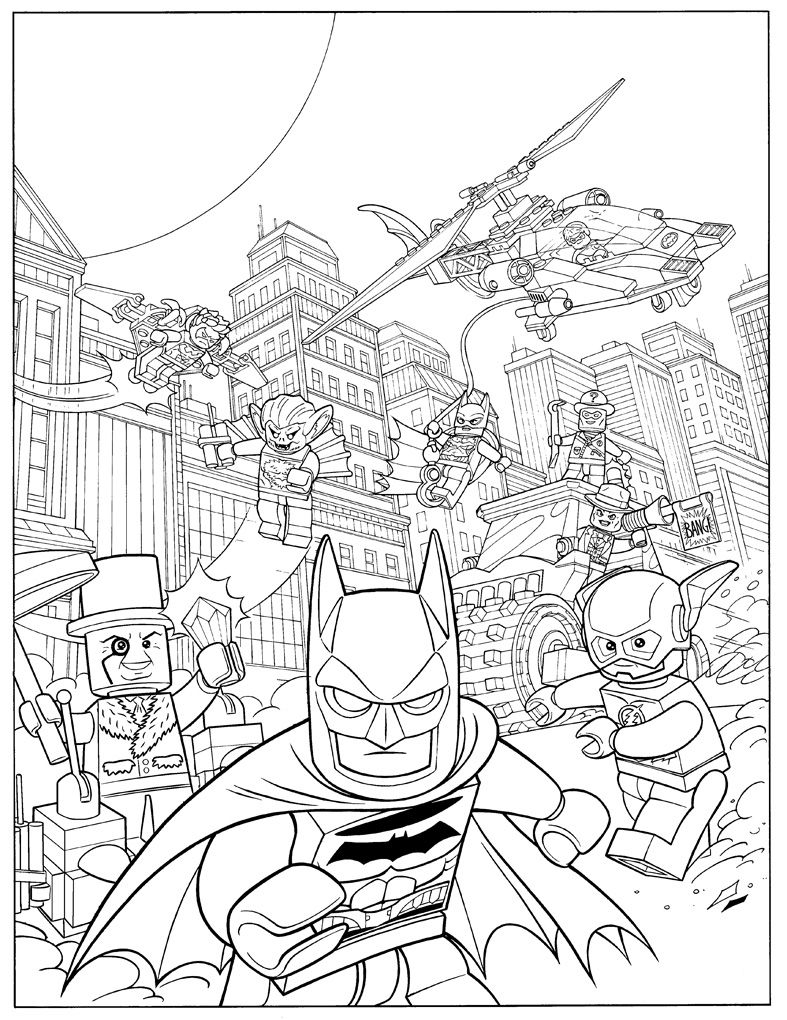 Lego Batman Coloring Page Coloring Home