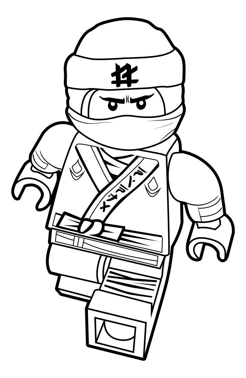 Lego Ninjago Zane Coloring Page Easy To Color Lego Movie Coloring Page