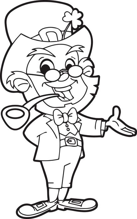 leprechaun free coloring pages