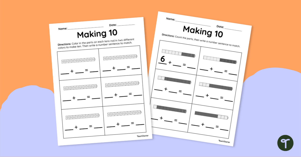 Lets Make 10 Worksheet Free Printable Digital PDF Worksheets 