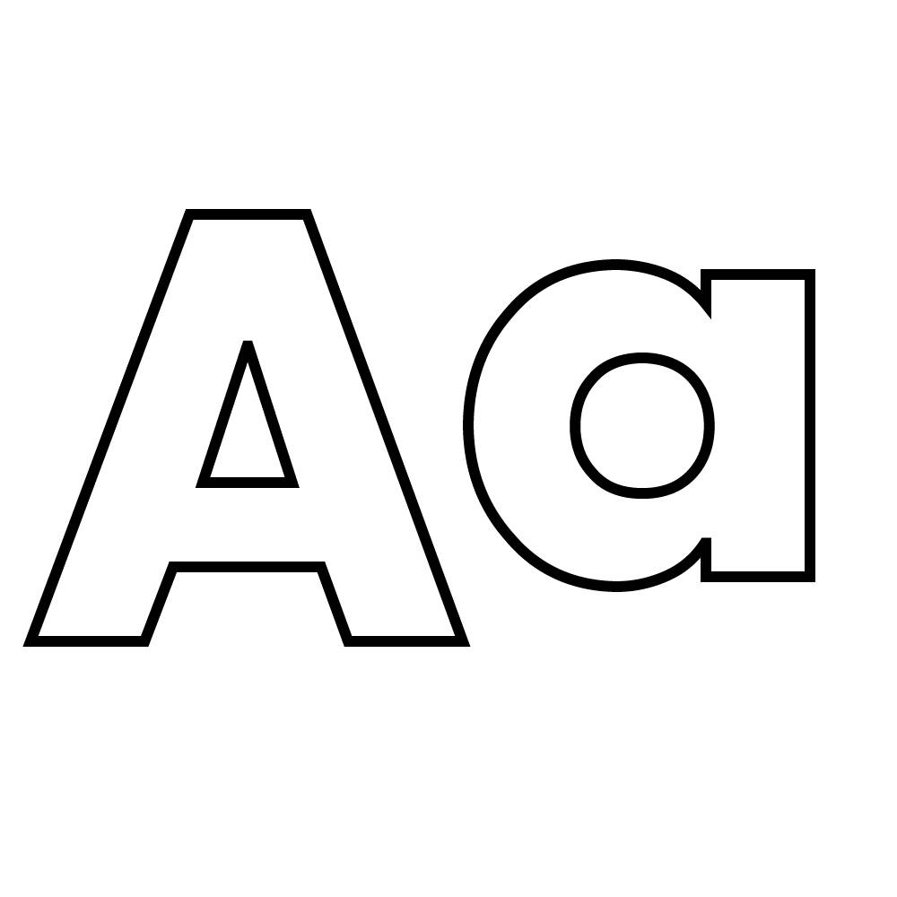 Coloring Page Letter A