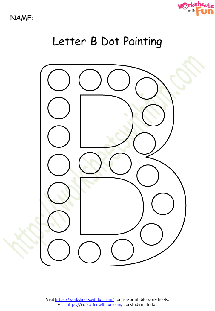 Letter B Alphabet Tracing Worksheet With Animal Illustration PDF 