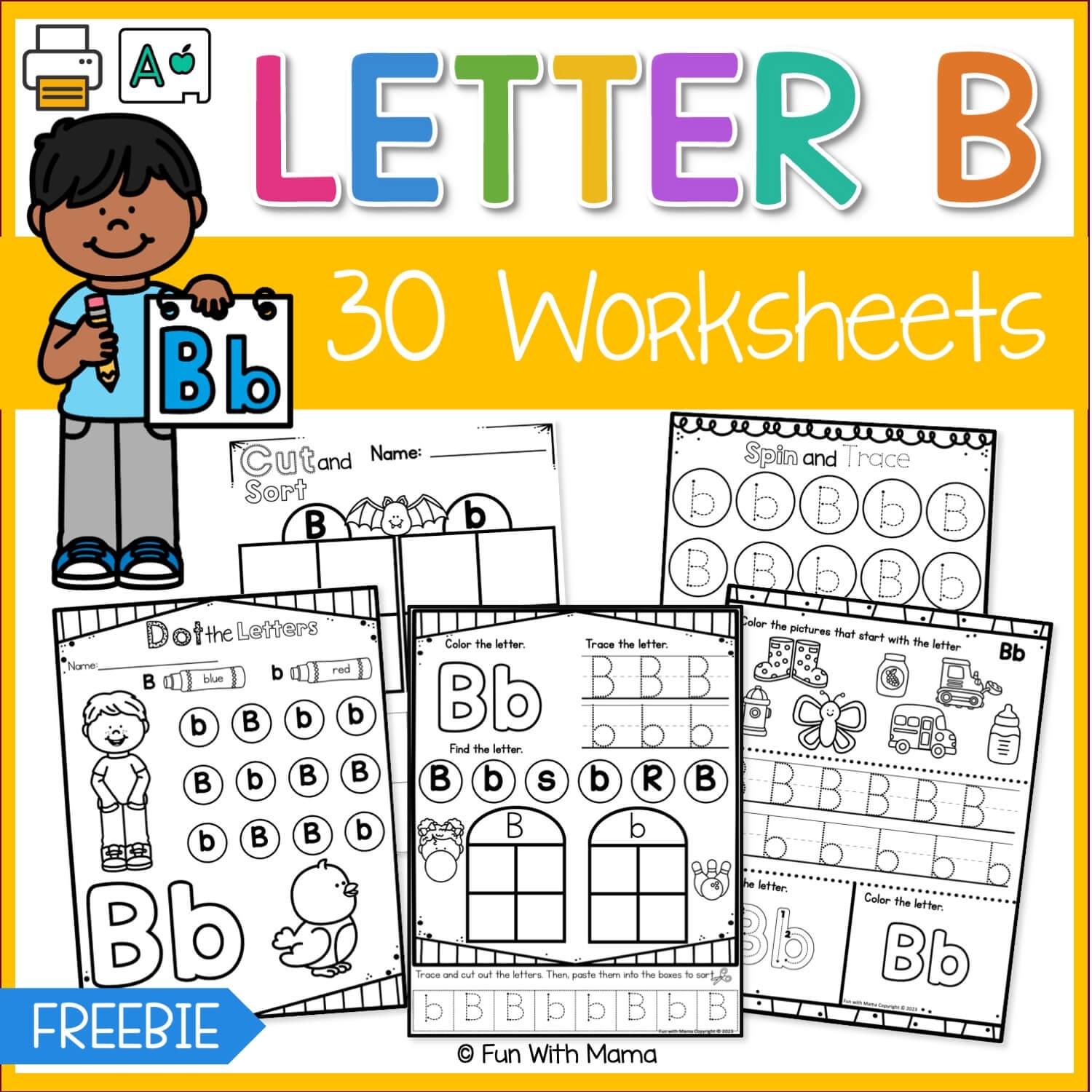 letter b worksheets tracing