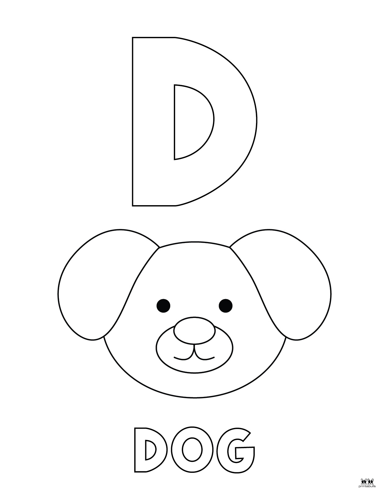 Letter D Coloring Pages 15 FREE Pages Printabulls
