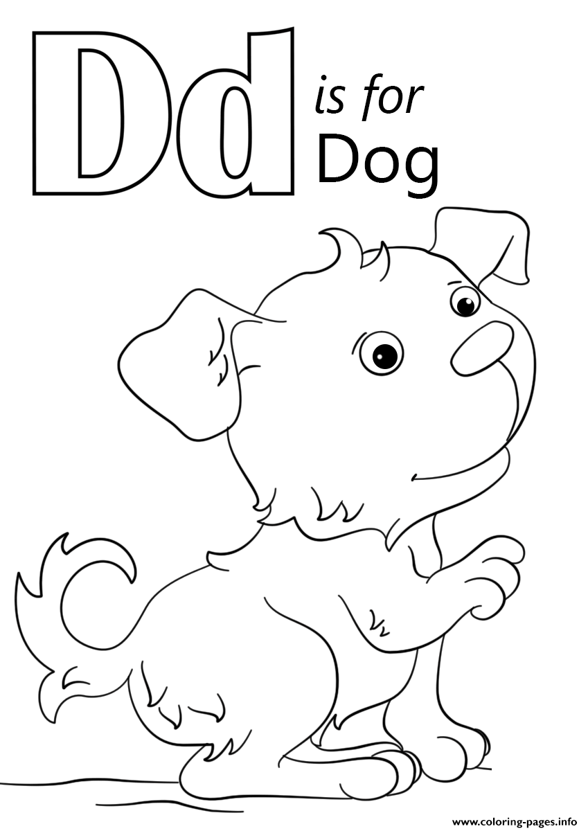 Coloring Pages Of The Letter D