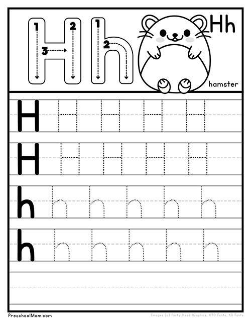Letter H Worksheets For Pre K The Inspiration Edit Worksheets Library