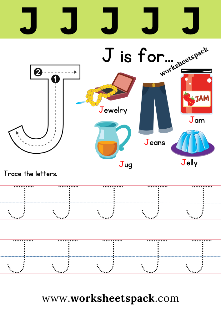 Letter J Preschool Printables Preschool Mom Worksheets Library