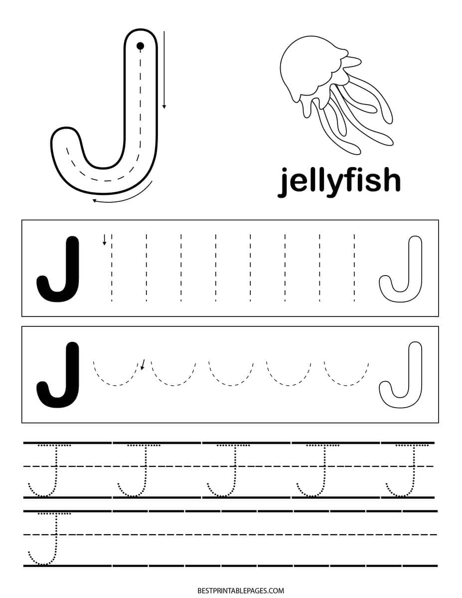 Letter J Worksheets For Preschool Free Printable Worksheets Library