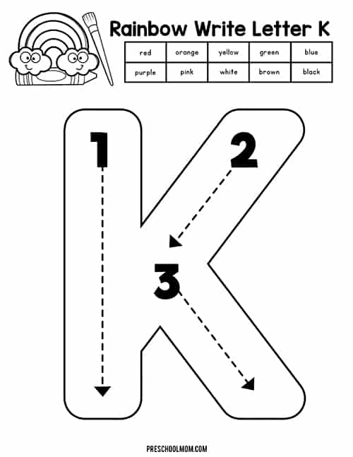 Letter K Worksheets Twisty Noodle Worksheets Library
