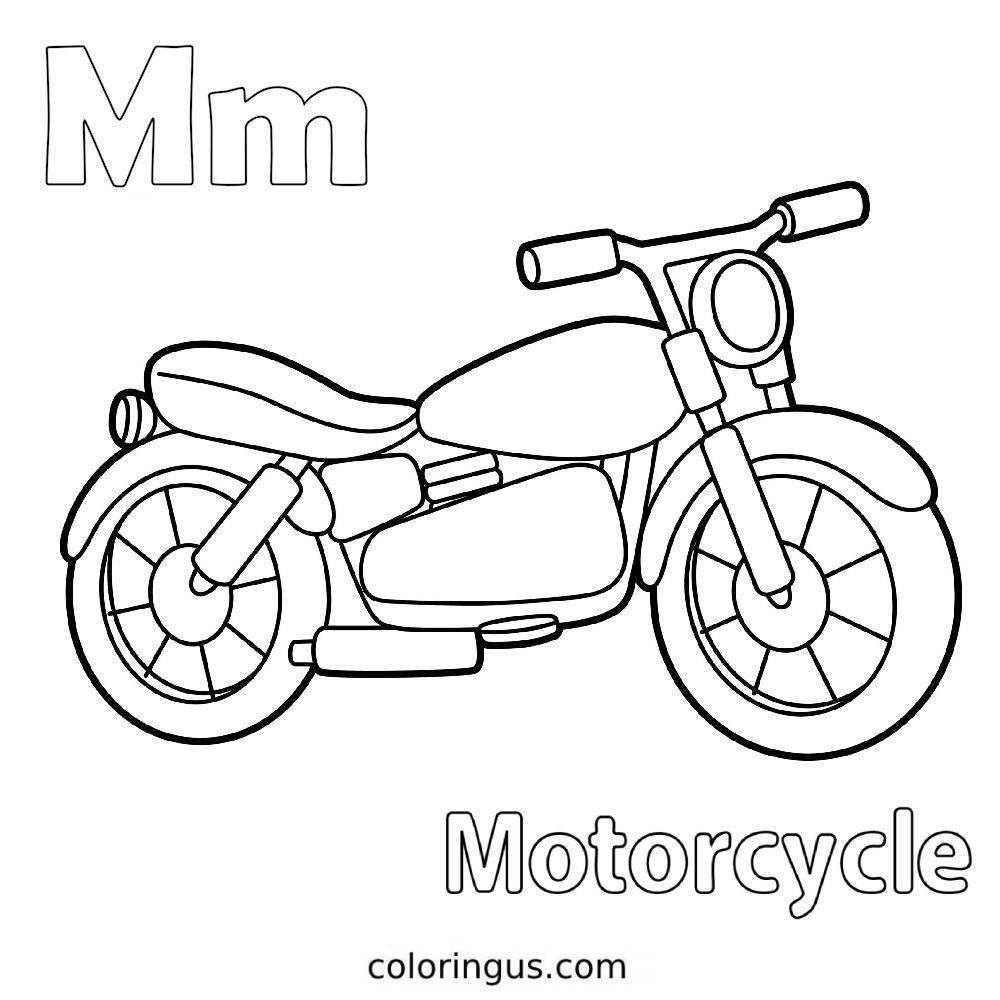 letter m coloring worksheets